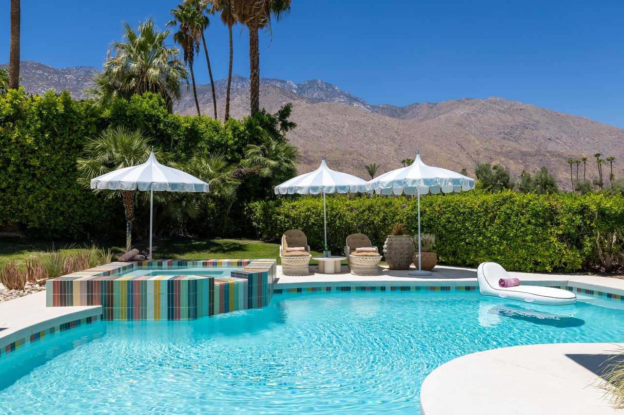 Sun loungers and umbrellas for the perfect pool day.