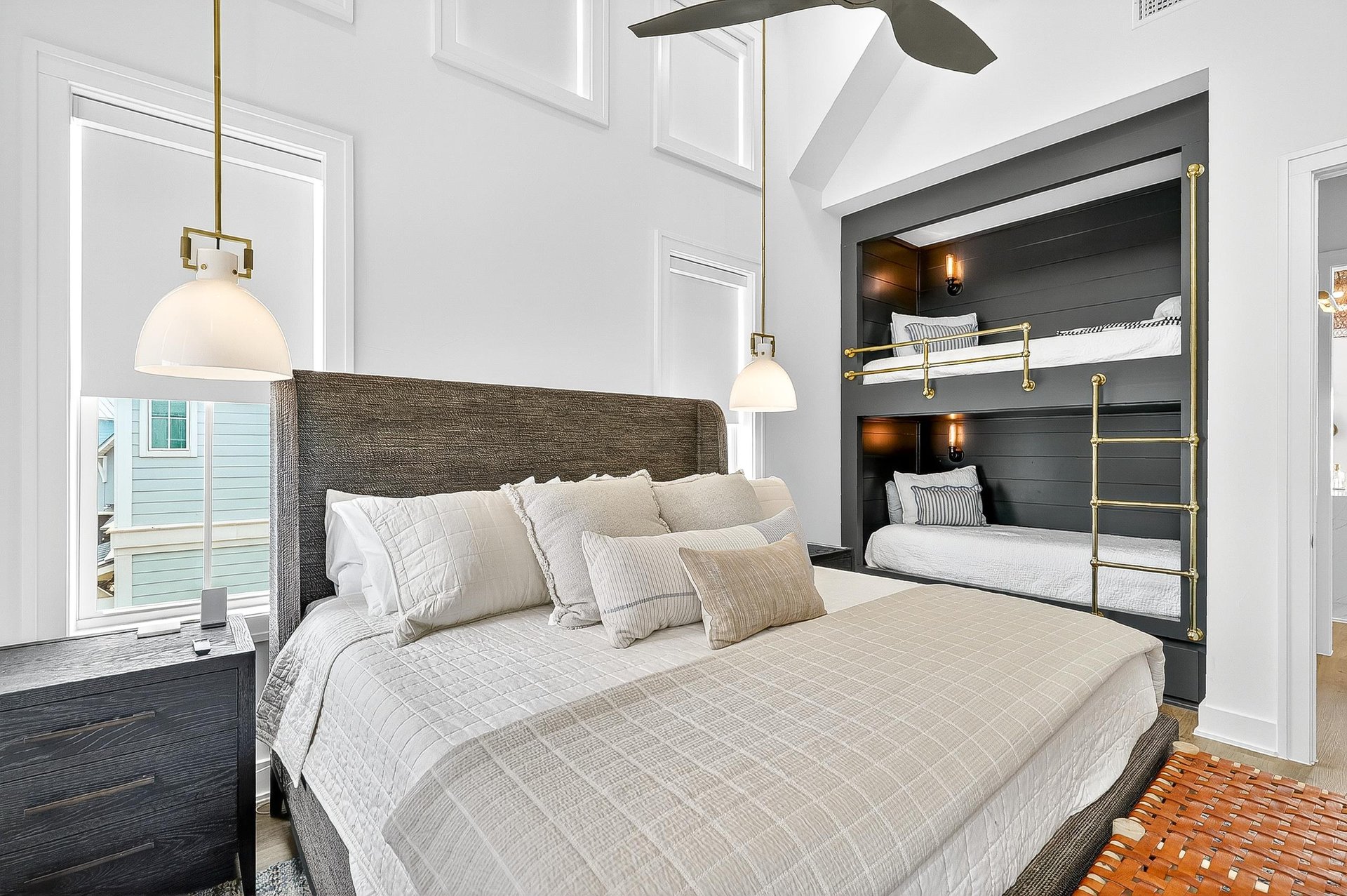 Featuring twin bunks.