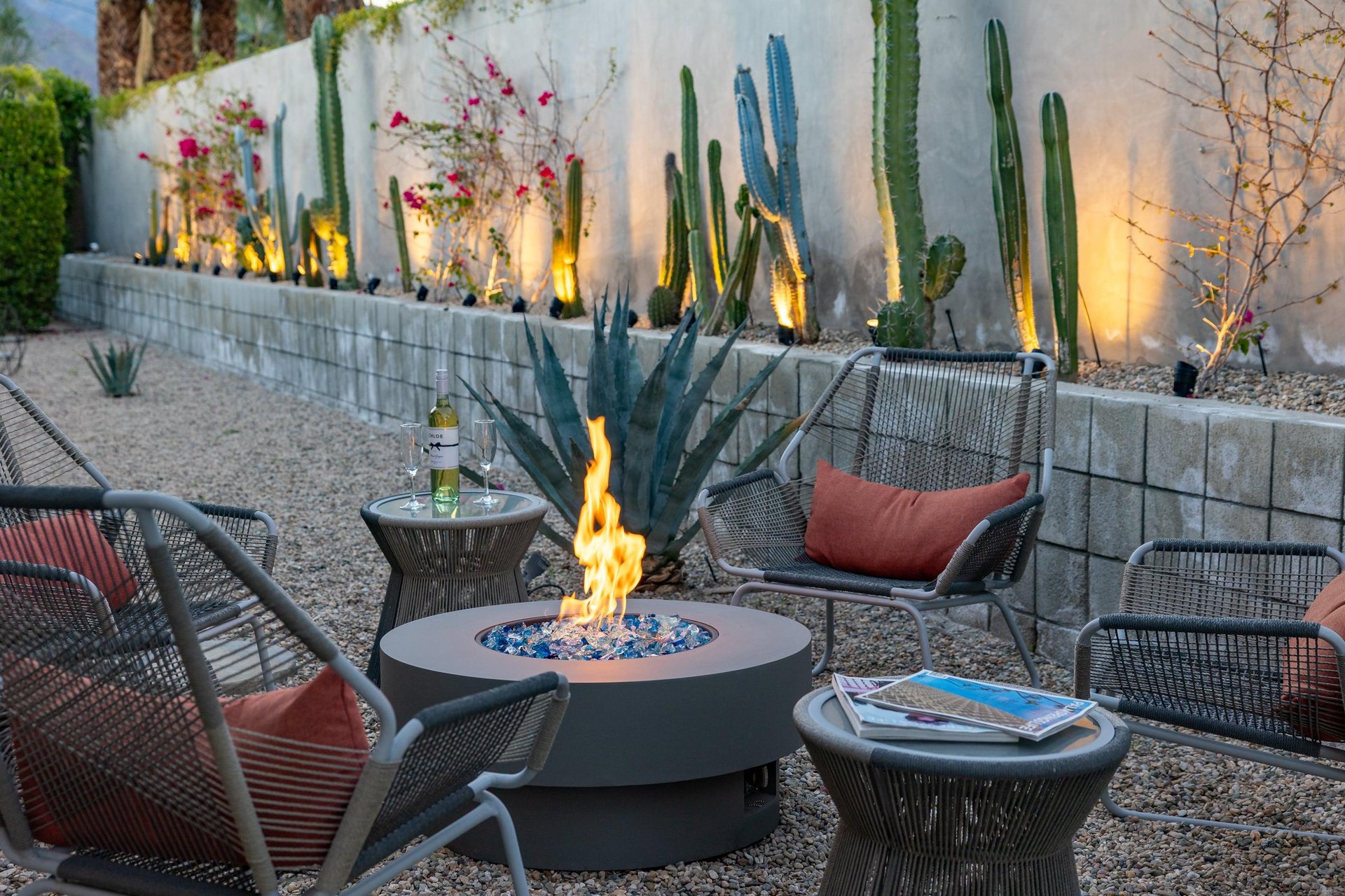 Gather around the fire pit