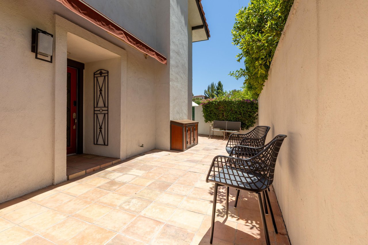 Walkway leading to the front door.