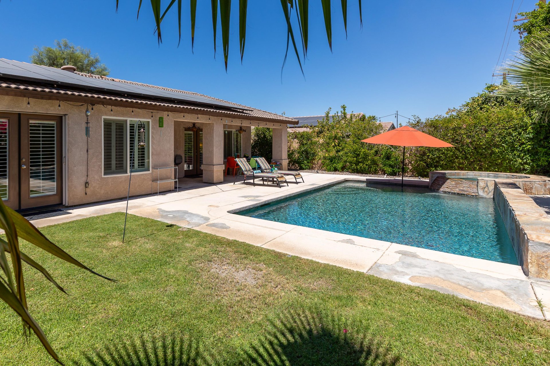 Large backyard