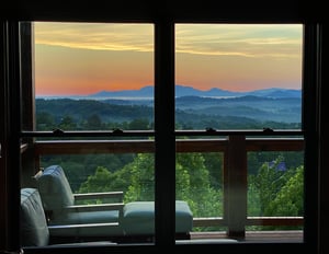 Deck View from The Bears Den King Bedroom