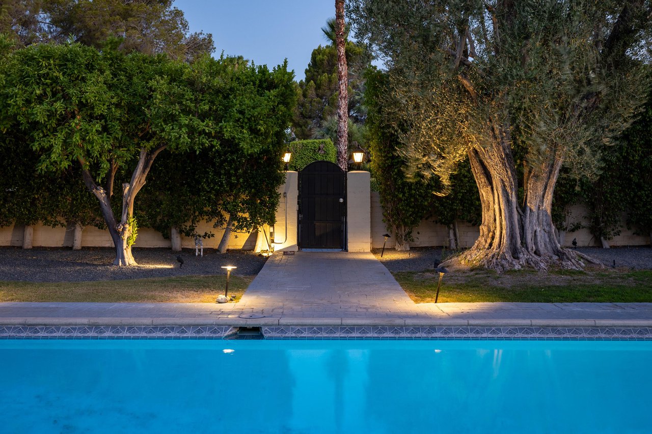 Landscape lighting adds to the magic