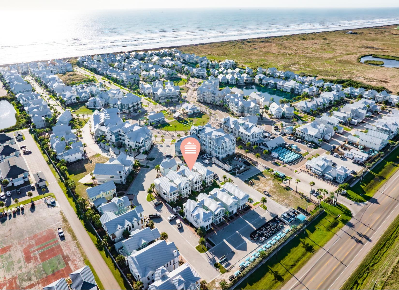 Aerial View, Location