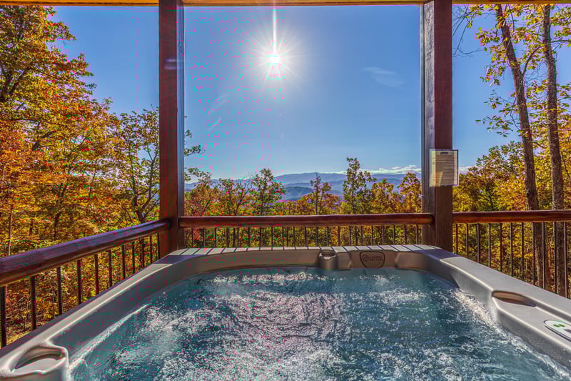 outdoor hot tub