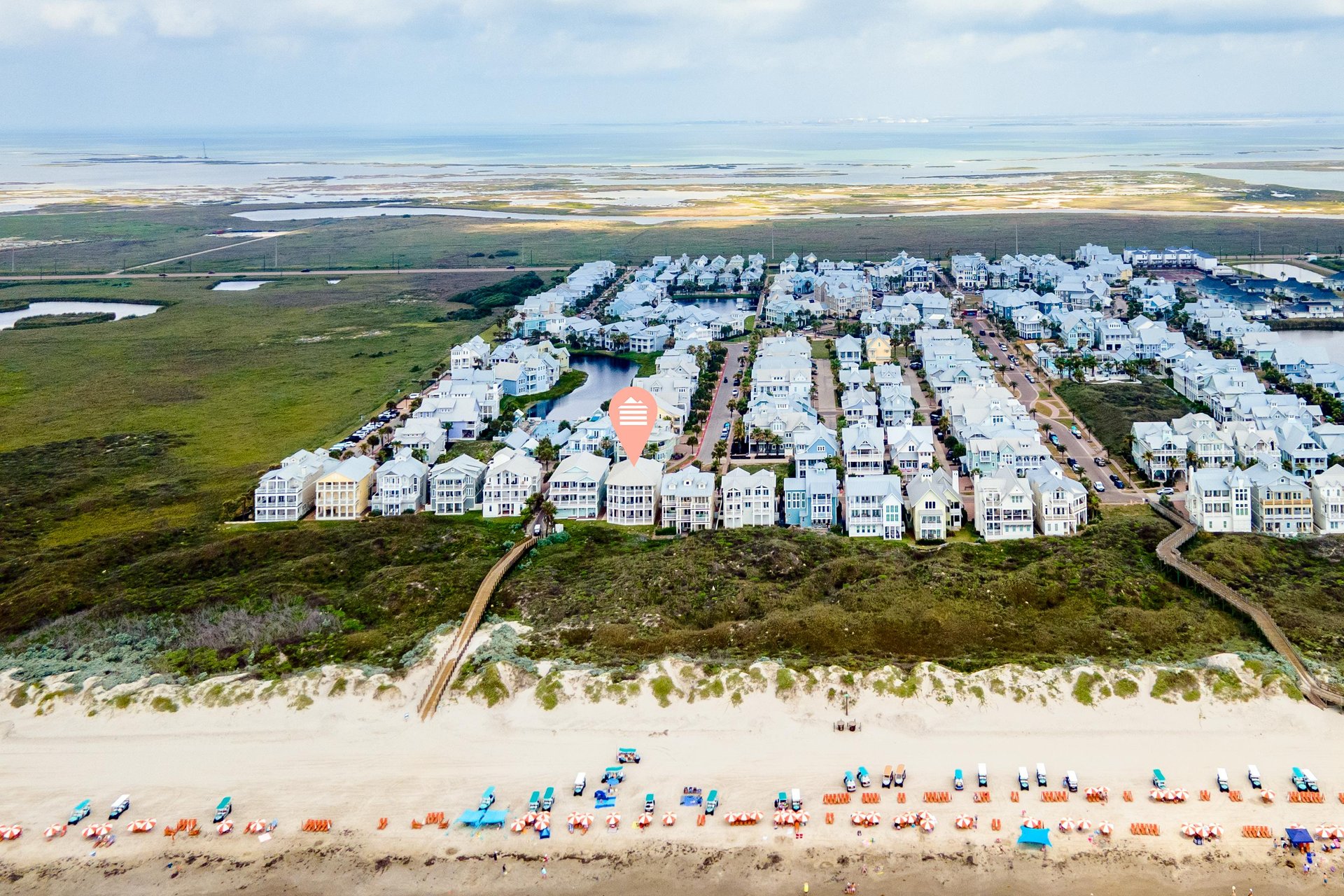 Aerial View, Location