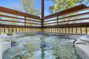 lower level outdoor hot tub