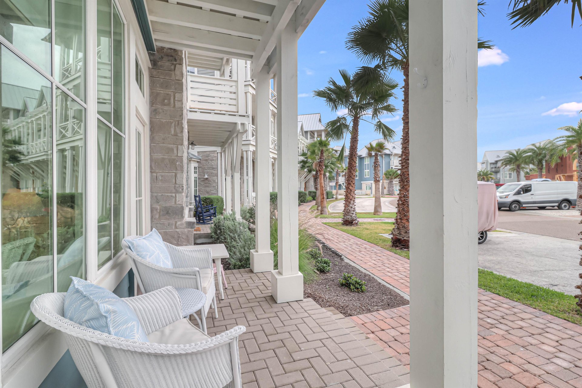 Patio Seating with Town Center Views