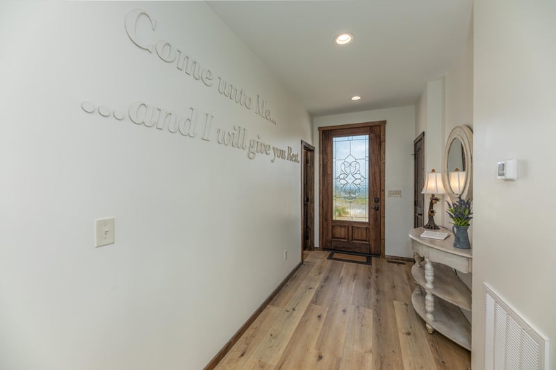 Foyer at Mountain Celebration, a 4 bedroom cabin rental located in Gatlinburg