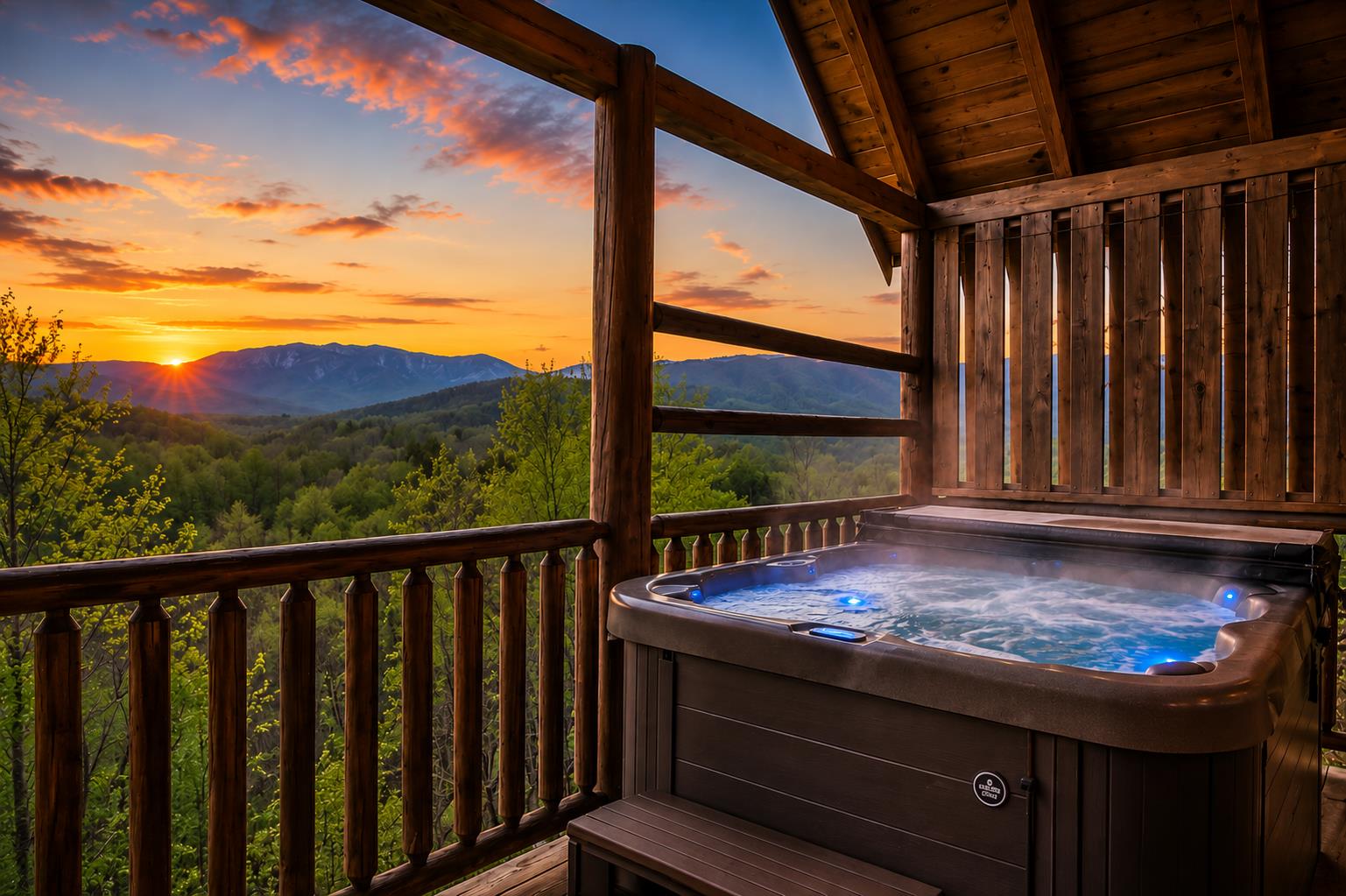 Exterior Shot Deck with hot tub