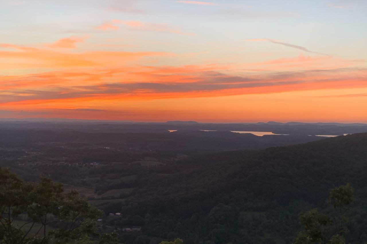 View from 4 States View with beautiful sky