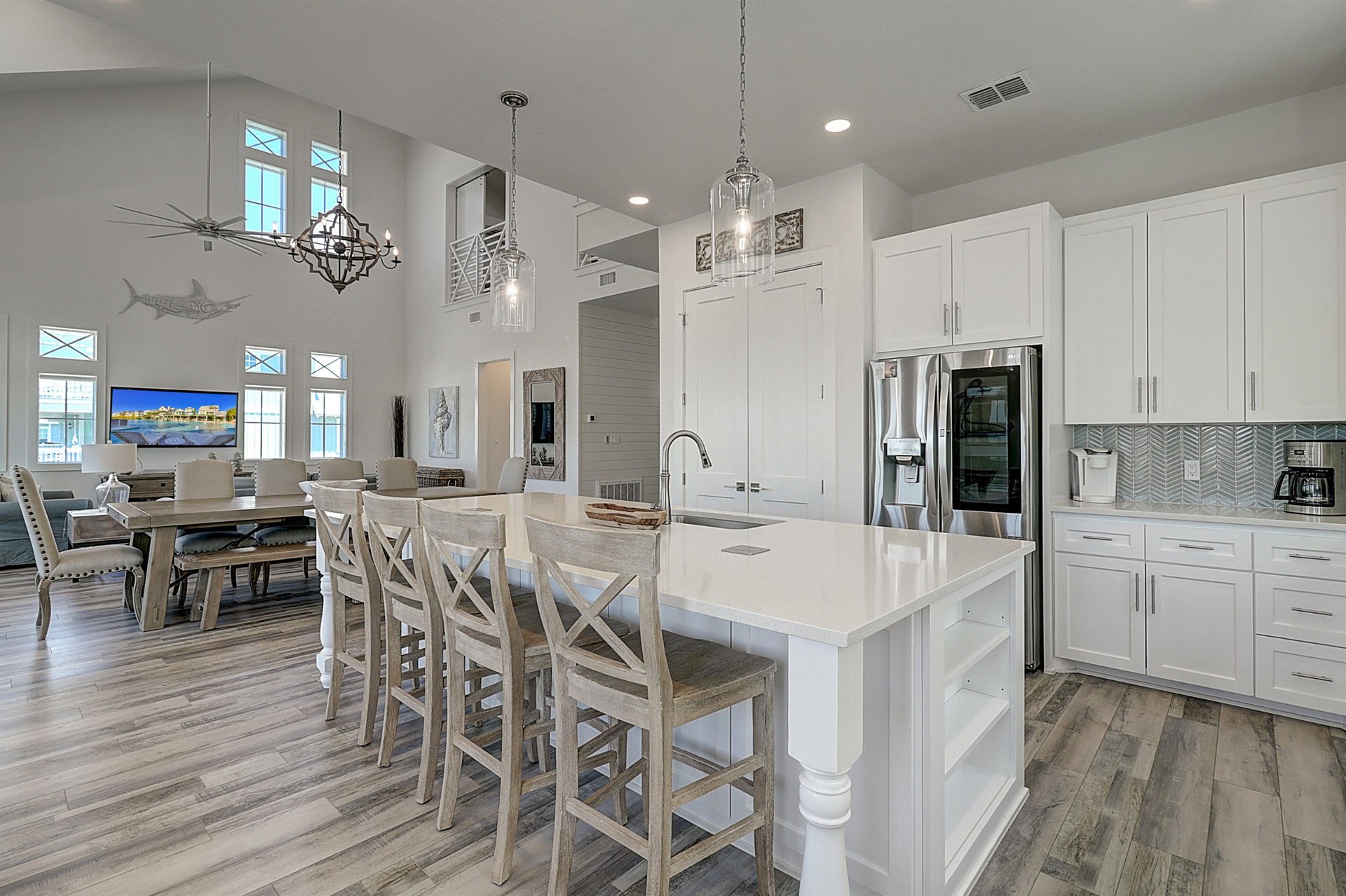 Wide View of Kitchen and Living, 2nd Floor