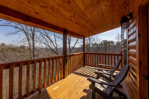 Chairs looking at the mountain view at Everlys Splash, a 4 bedroom cabin rental located in Pigeon Forge