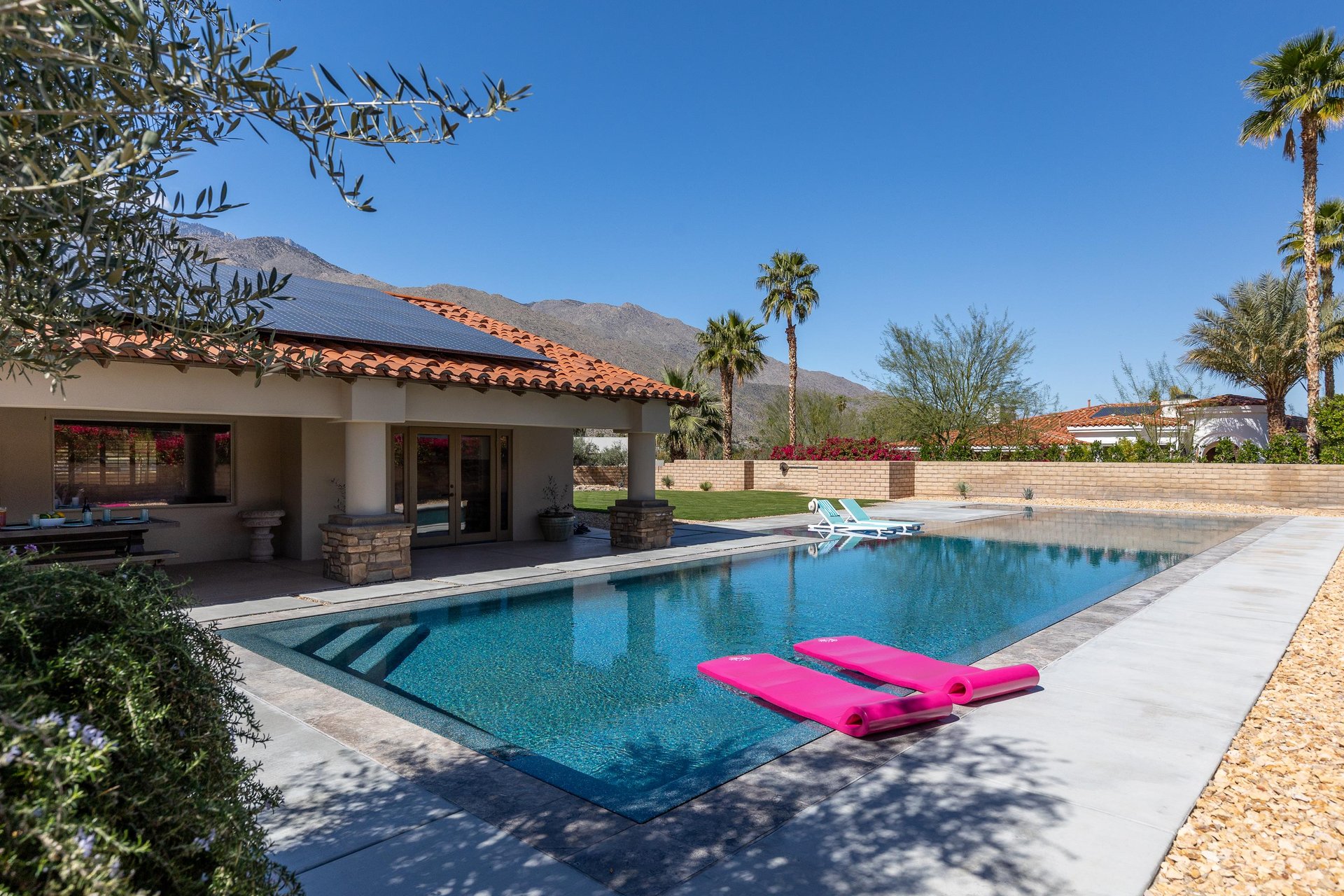 Float in the pool