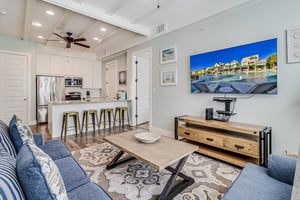 Cozy Living Room Seating with 65 Smart TV