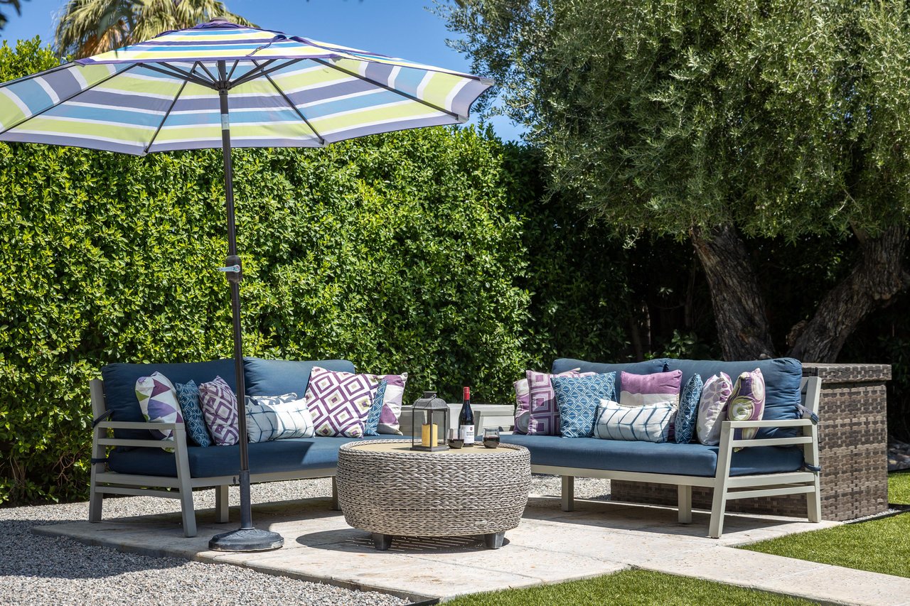 Relax on the sunny patio