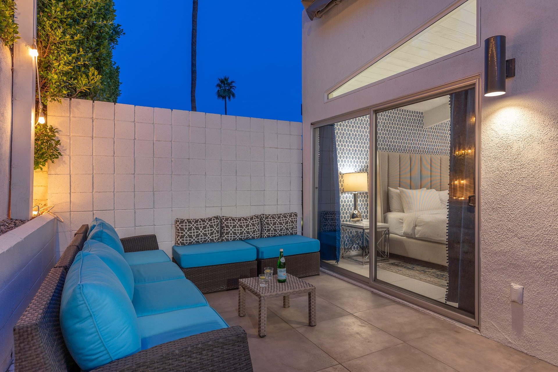 Private patio area