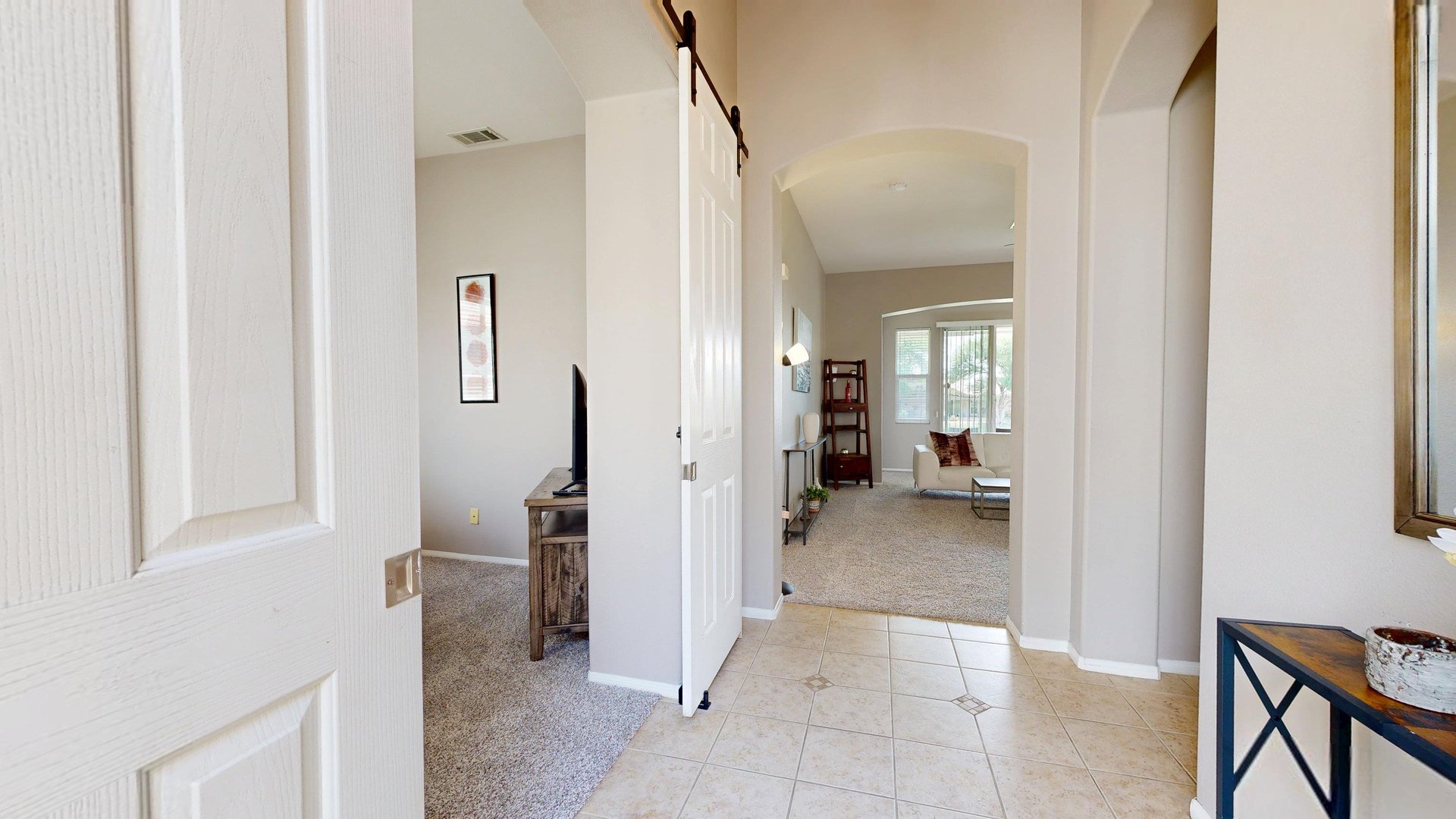 View of front entryway.