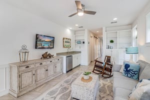 Living Area with Wet Bar, 1st Floor