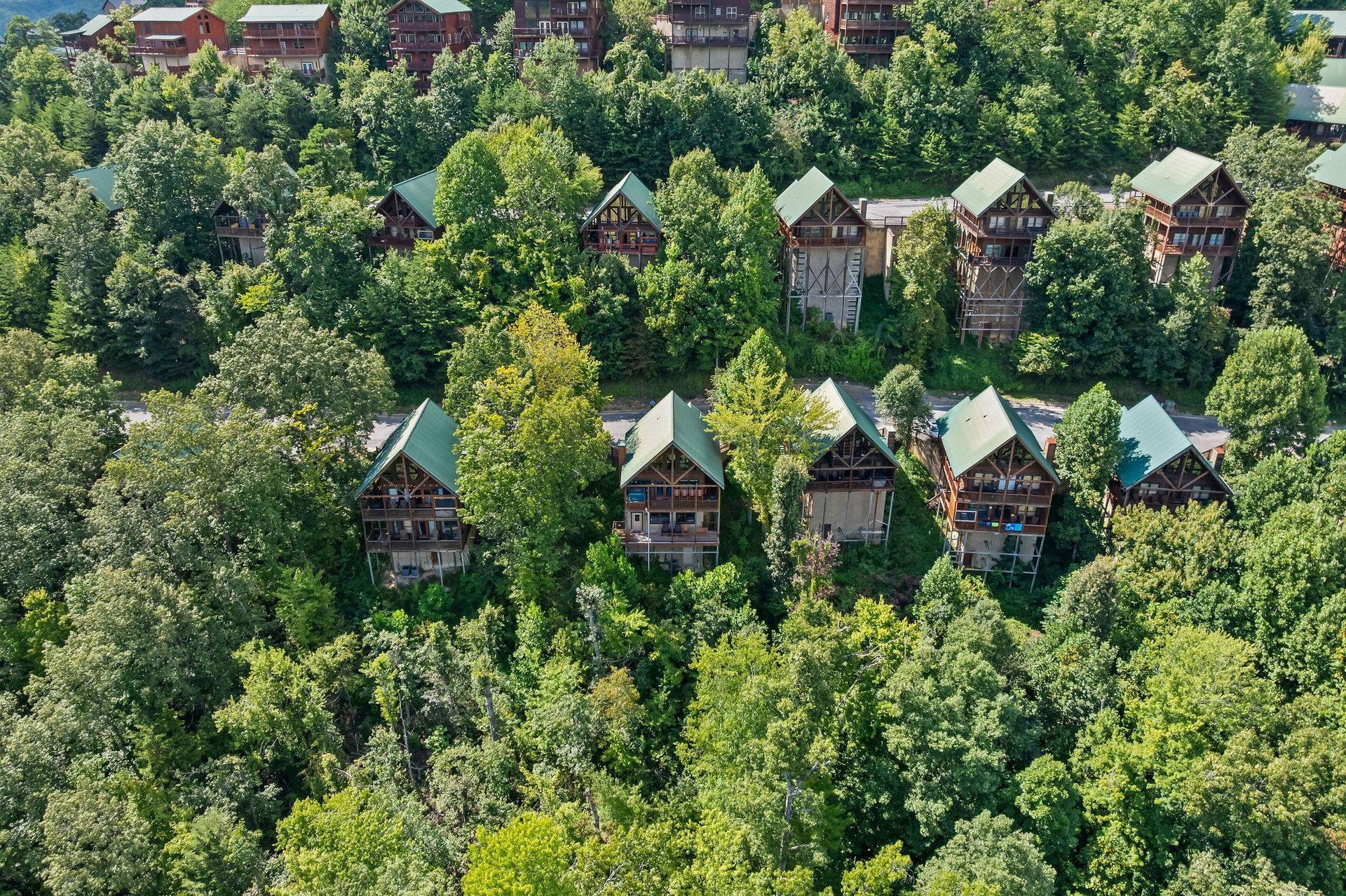 aerial view of Bear Sunrise