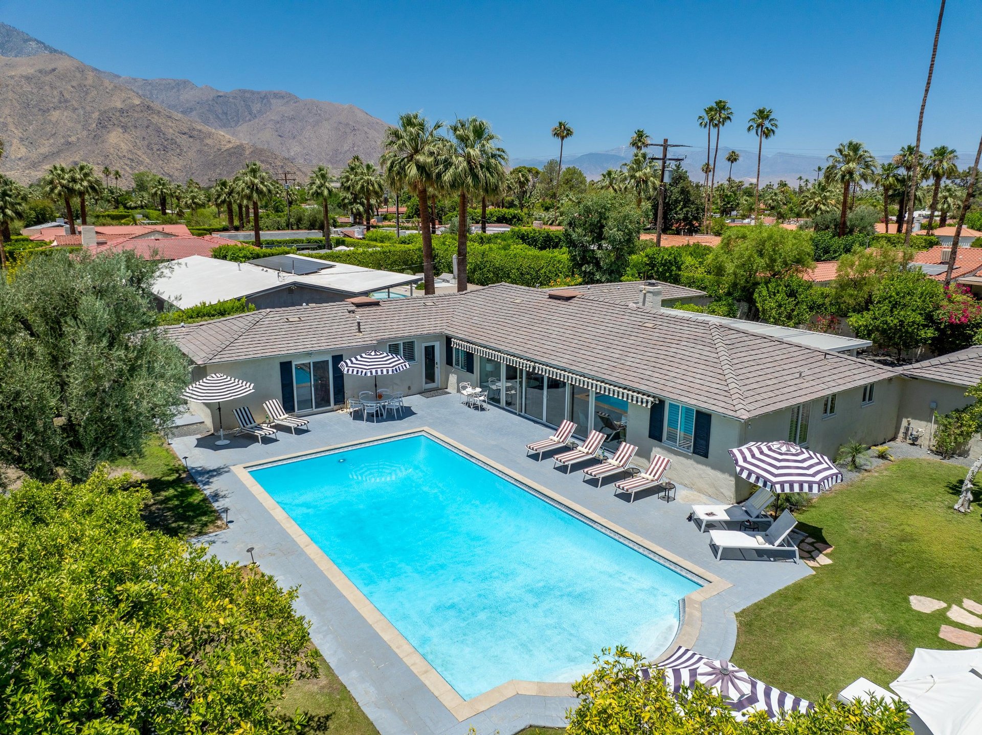 Aerial pool views