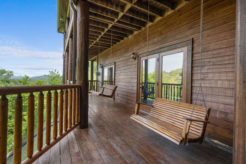 Lower Level Deck Swings