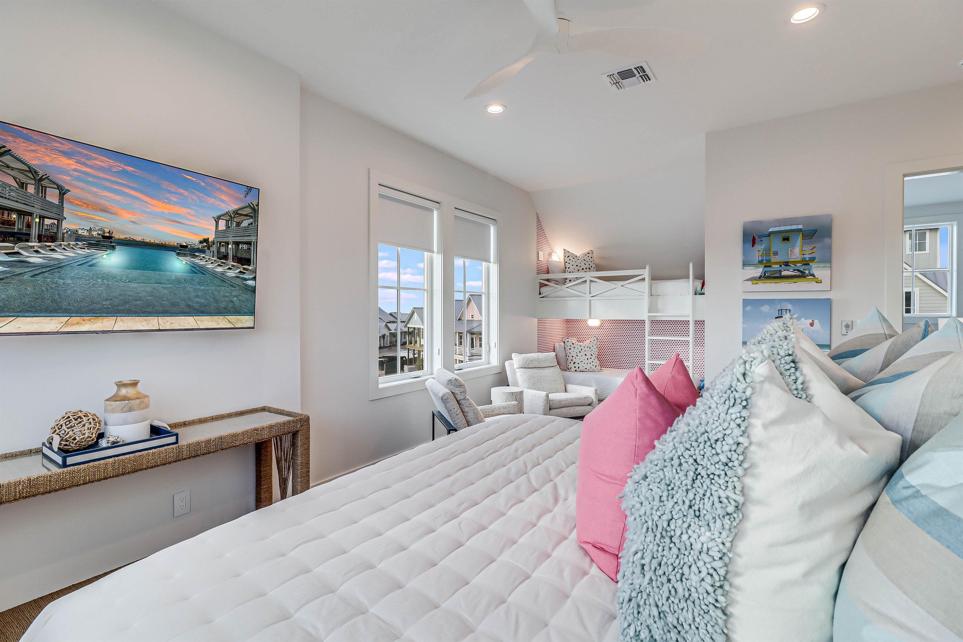 Second King Bedroom W Twin Bunk, 3rd Floor