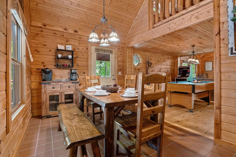 dining in the kitchen with bench seating
