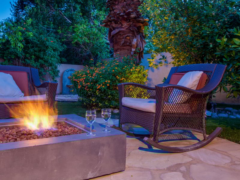 Enjoy a cozy evening by the firepit
