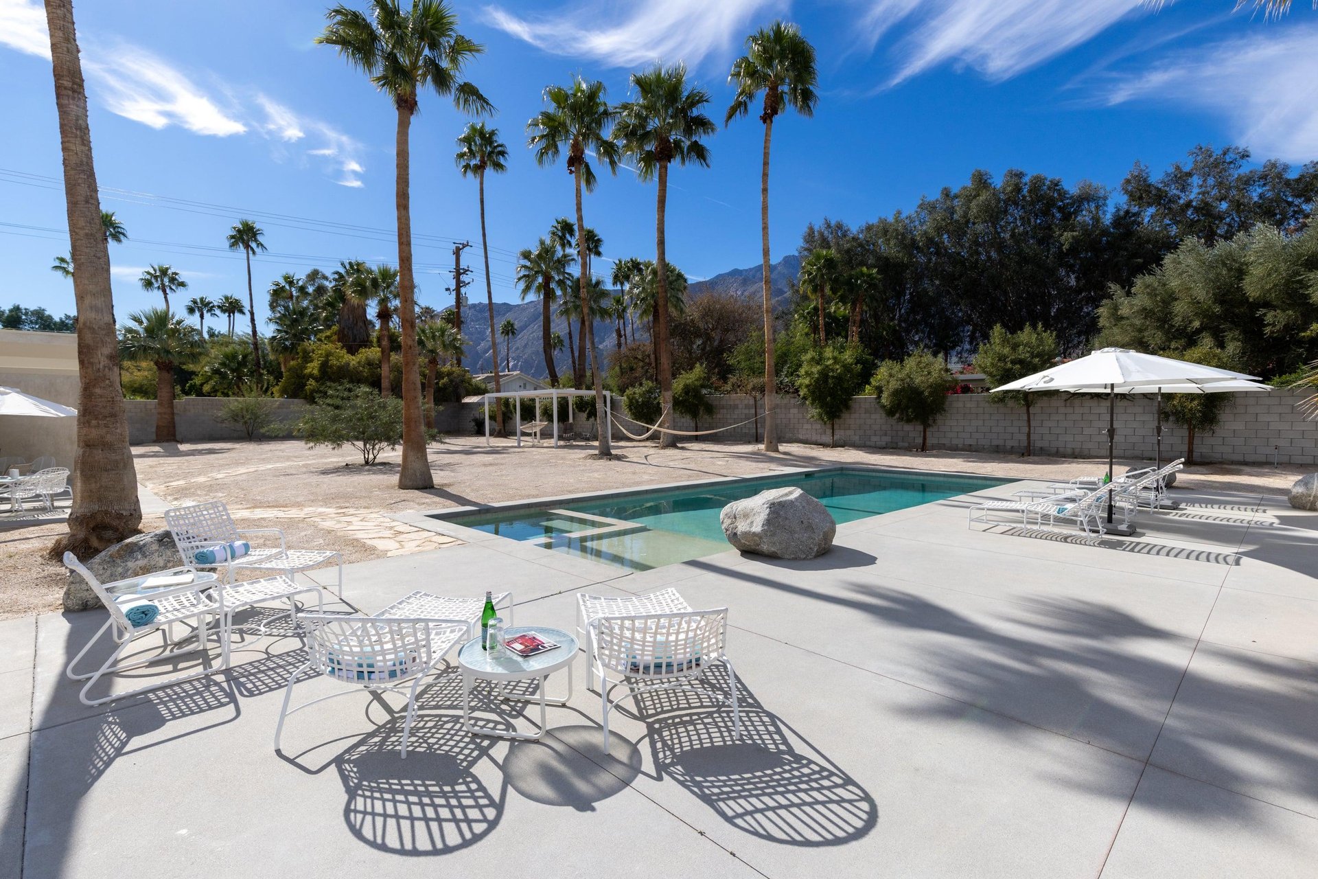 Bask in your private desert oasis