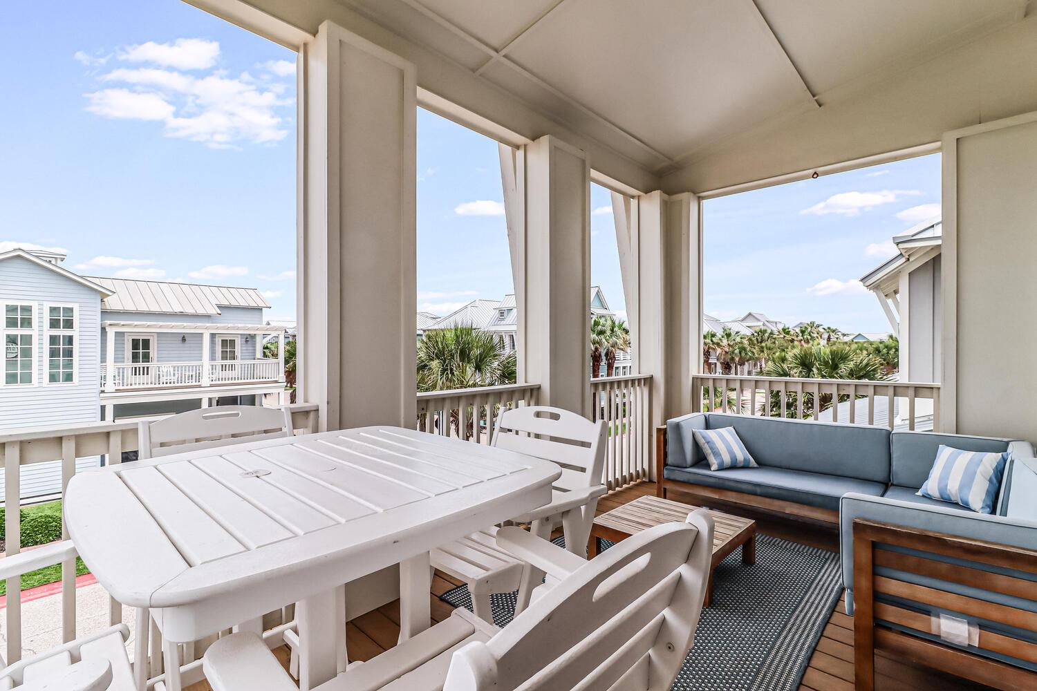 2nd Floor Front Balcony with Lounge Seating
