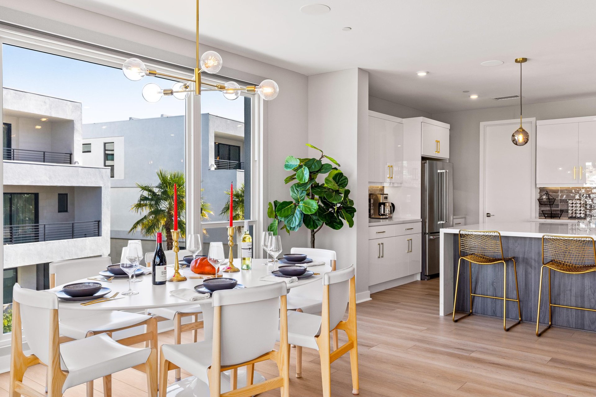 Modern dining space