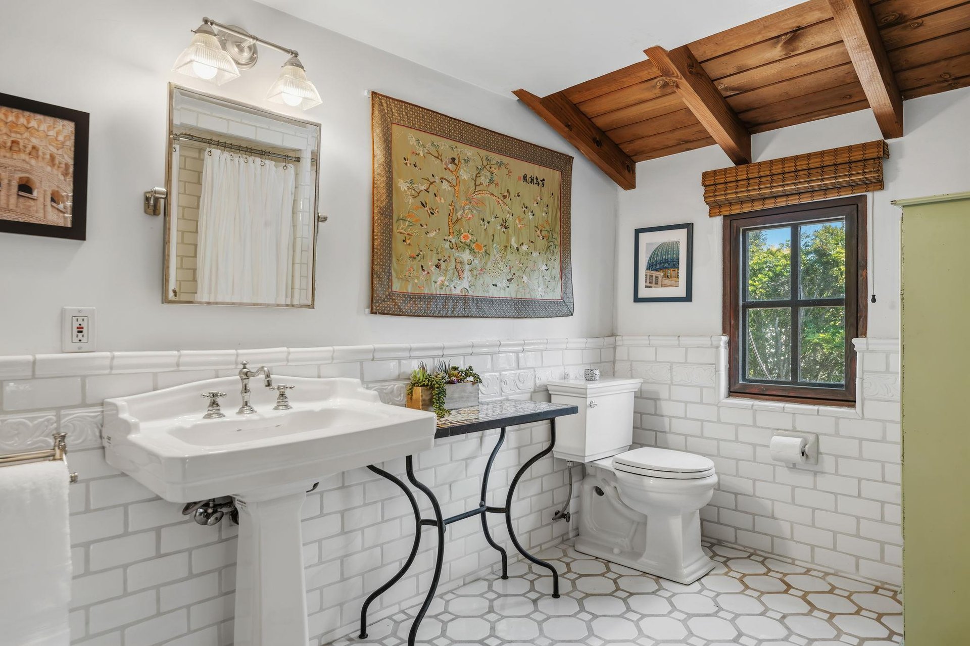 Bathroom with showertub combination.