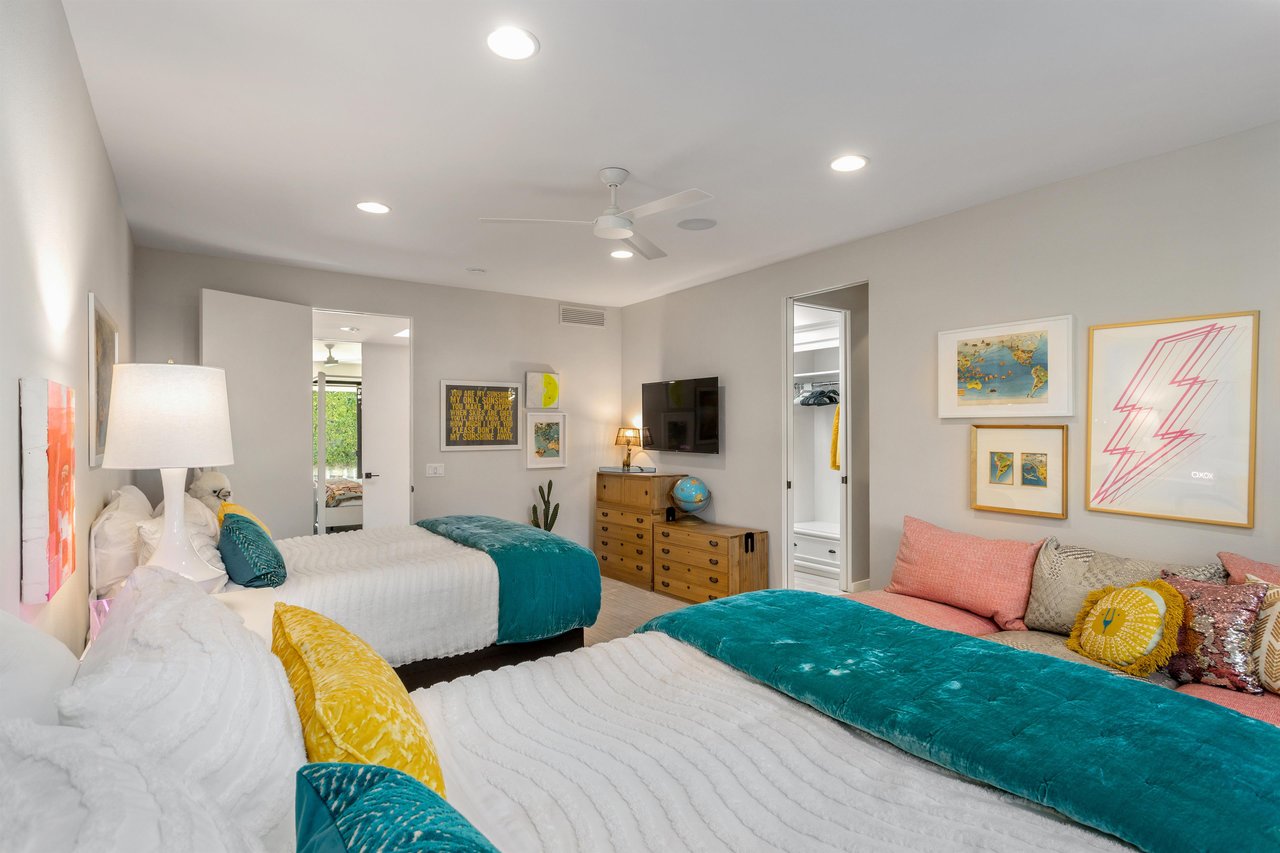 Spacious sleeping quarters