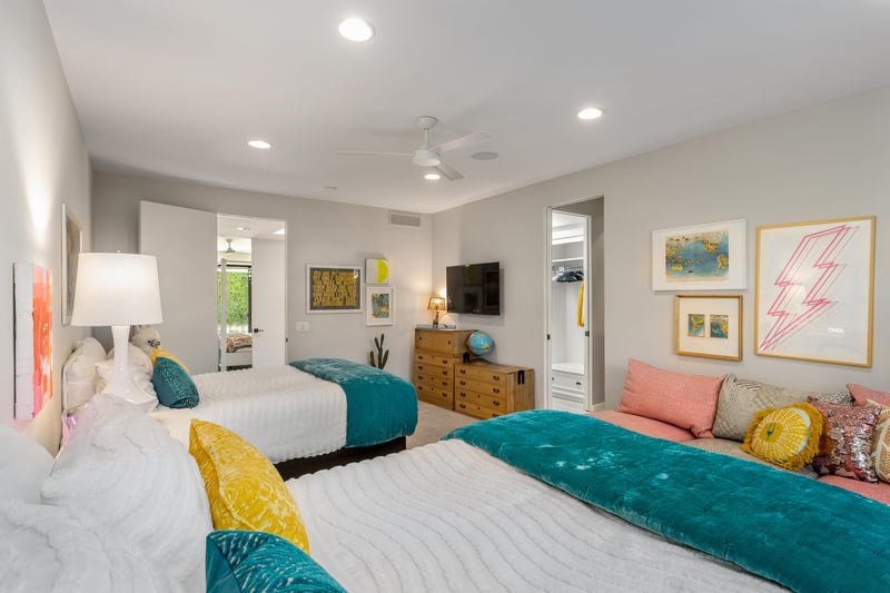 Spacious sleeping quarters