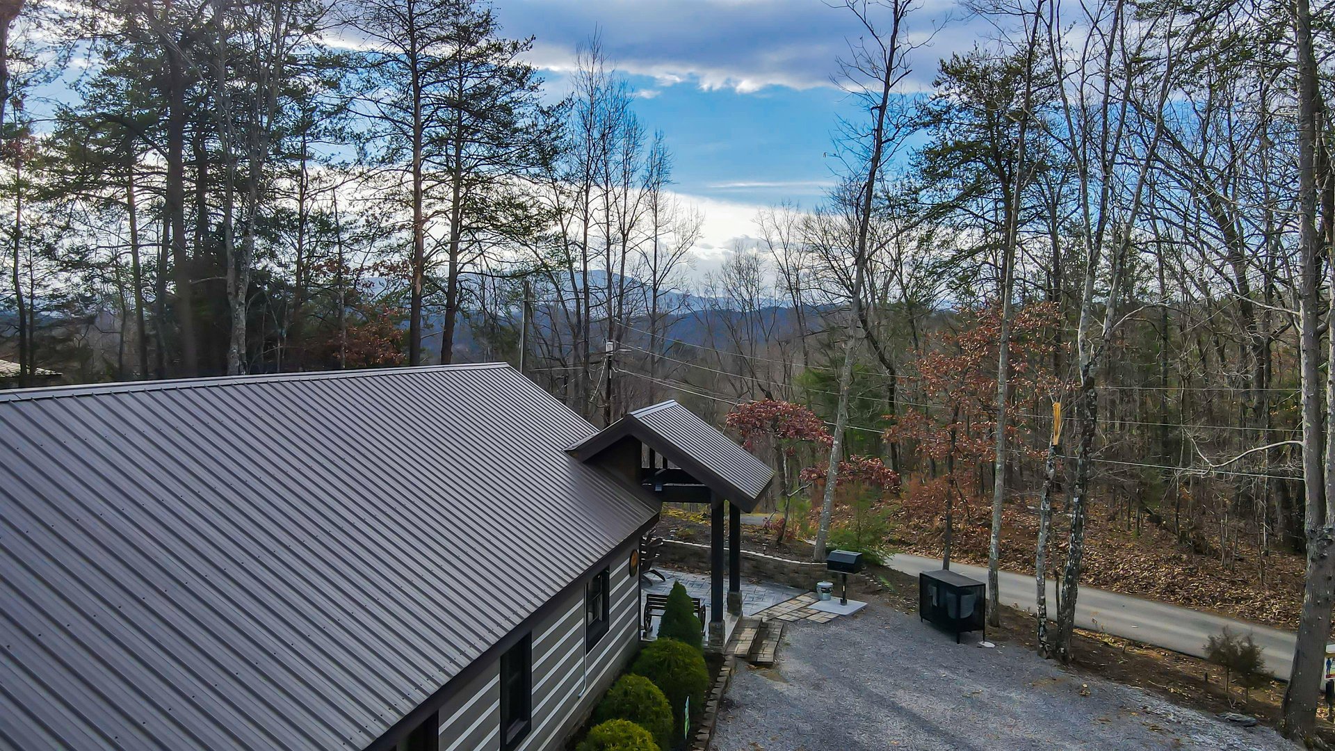 Cozy Relaxing Drone View from Above