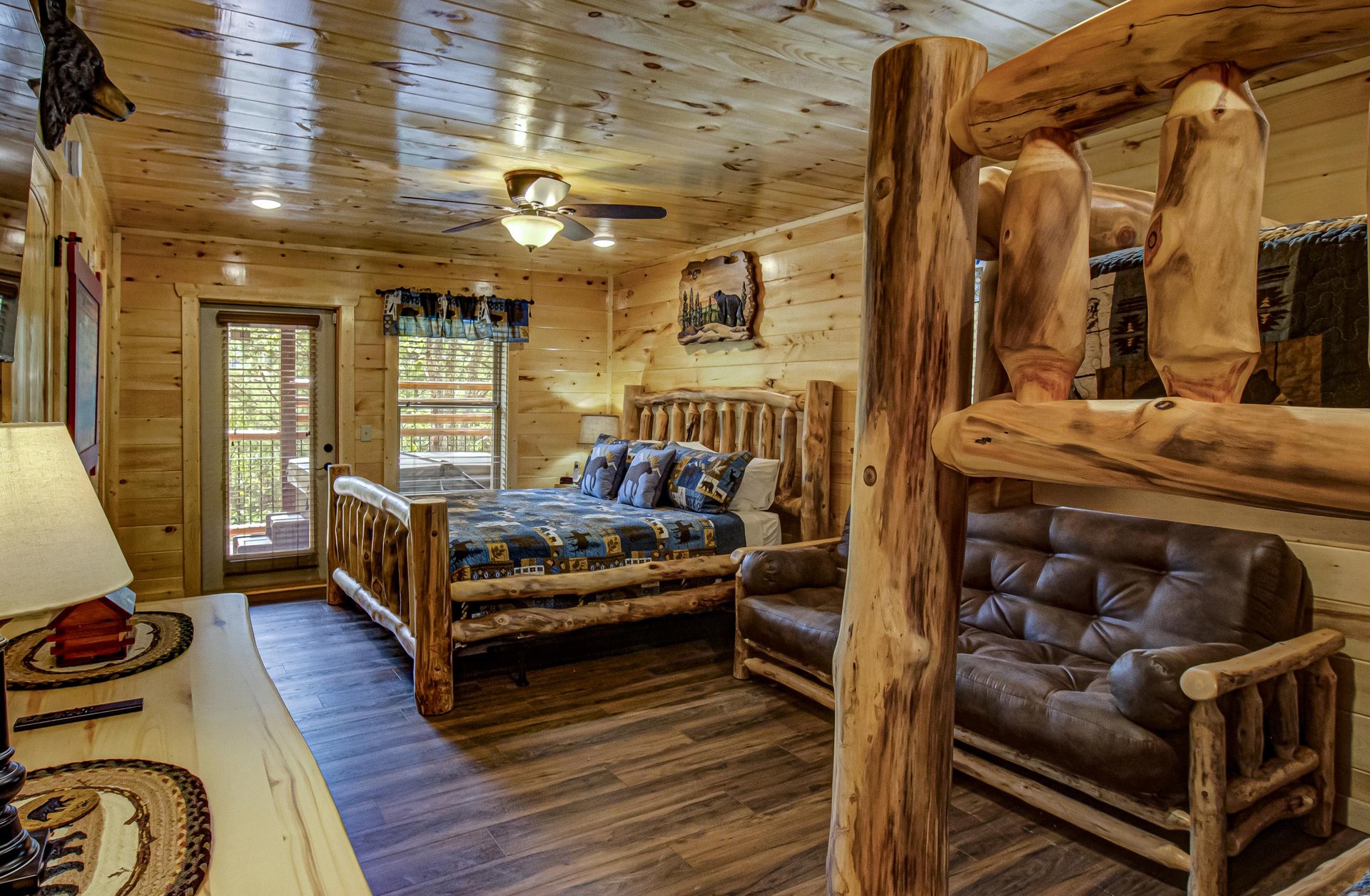 King Bed and Bunks