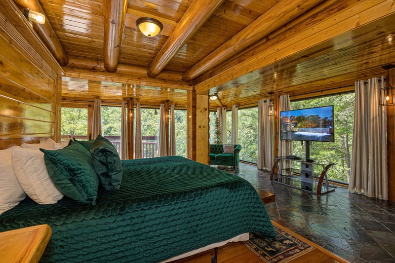 king bed