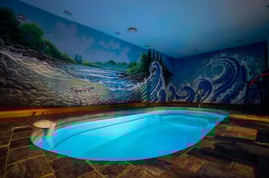 Indoor pool at Make A Splash, a 2 bedroom cabin rental located in gatlinburg