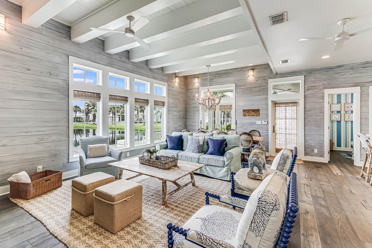 Living Area with Lake Views, 1st Floor