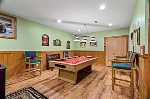 Game room at Lazy Bear Retreat, a 4 bedroom cabin rental located in Pigeon Forge