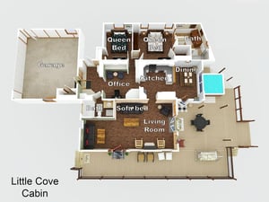 Little Cove Cabin layout