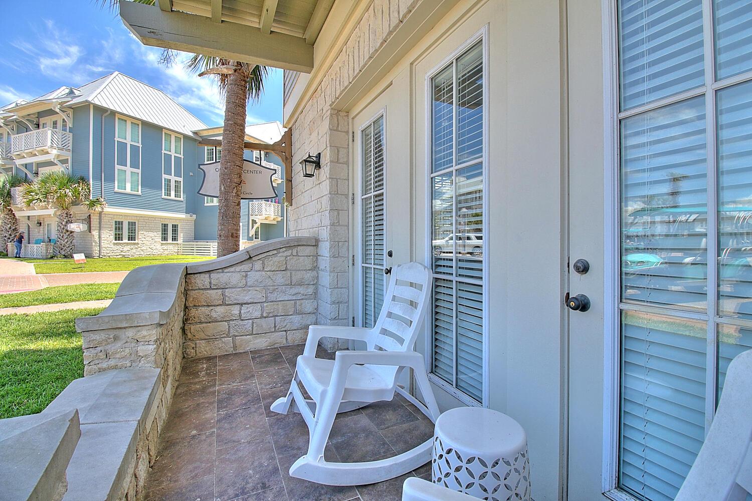 Private Patio, Facing The Town Center