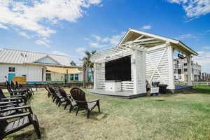 Movie Screen on Town Center for Movie Nights