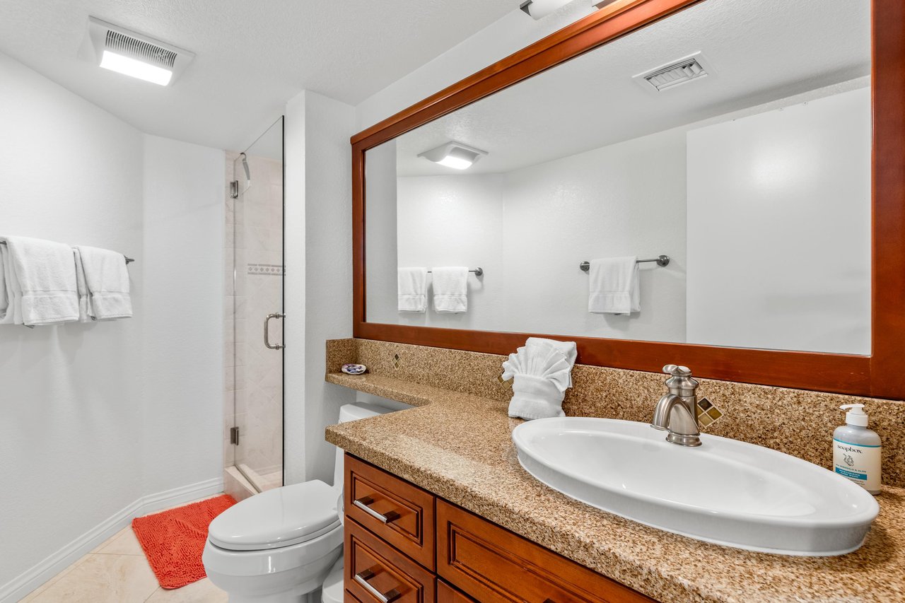Stand alone shower.