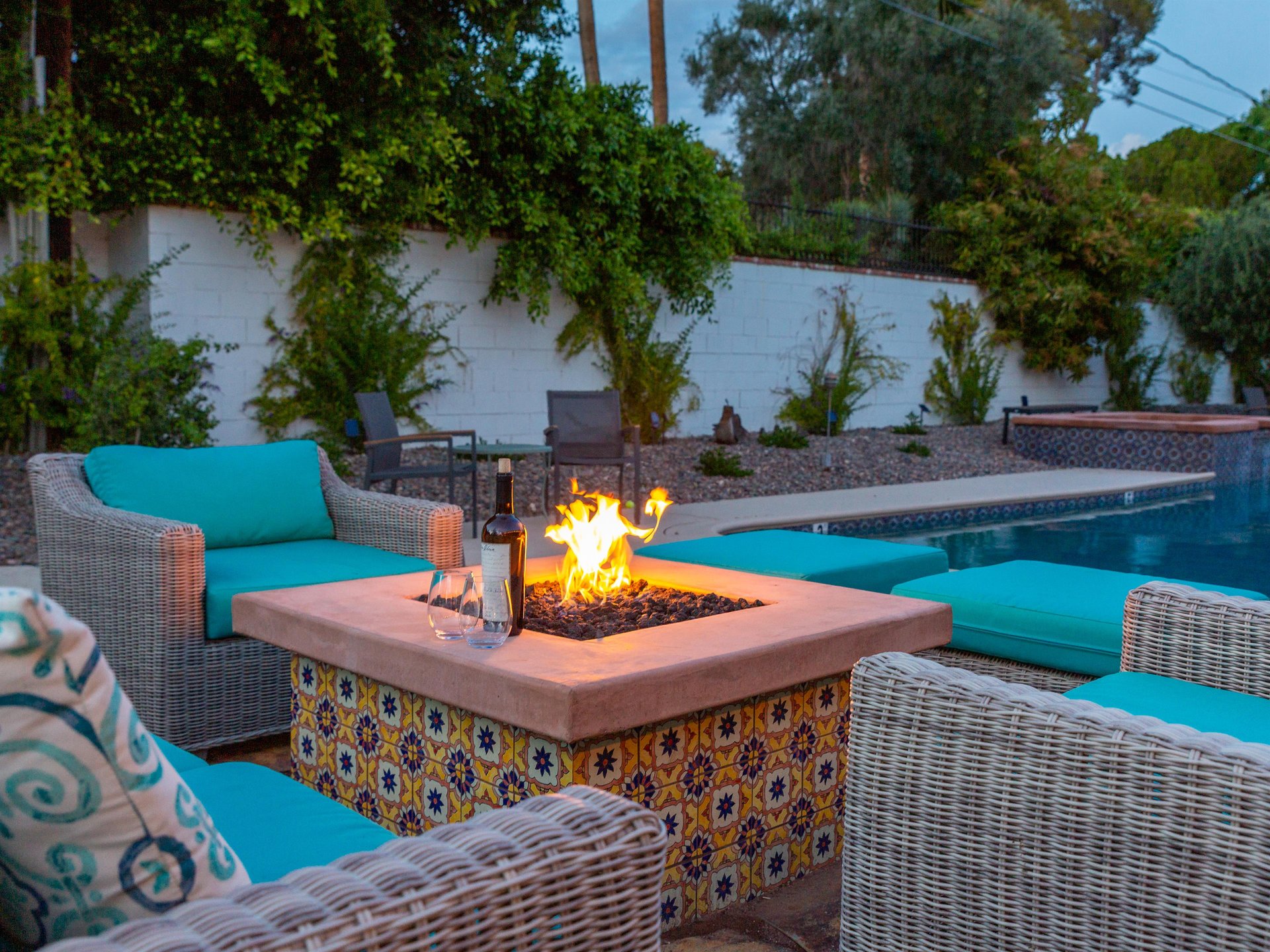 Unwind next to the cozy fire