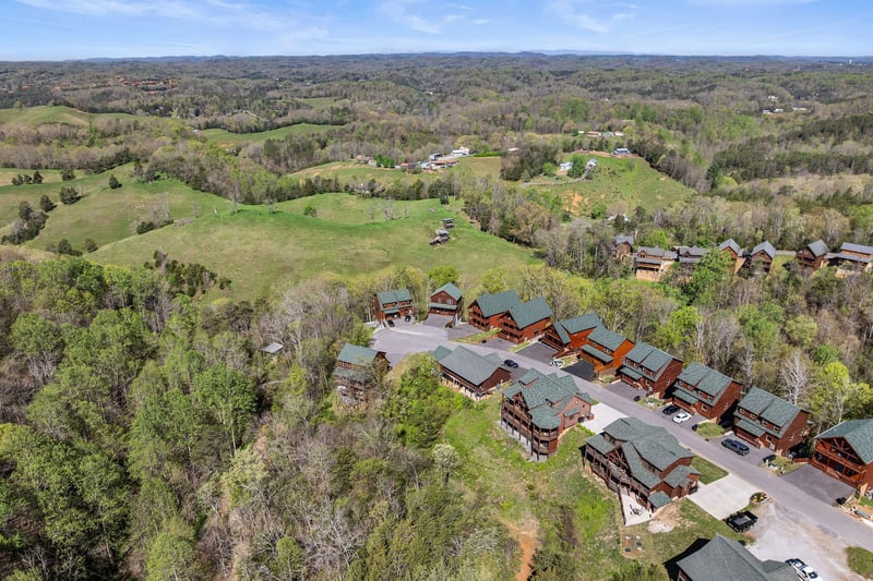 Aerial view of Mountain Pool  Paradise