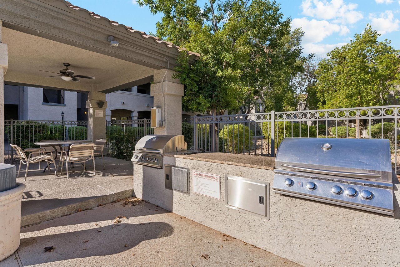 Shared BBQ near the poolspa area.