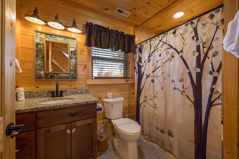 Bathroom With ShowerTub Combo at Anglers Ridge