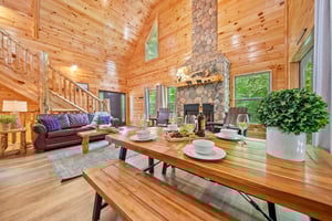 open concept living room and kitchen